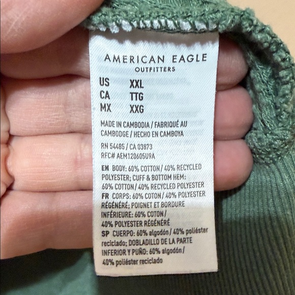 American Eagle Outfitters Olive Knit Sweater - Picture 3 of 8